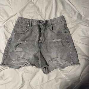 Grey H&M jean shorts